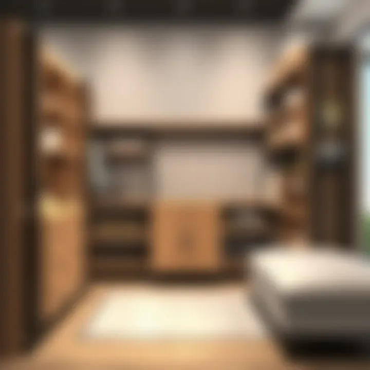 Innovative closet shelving designs blending form and function