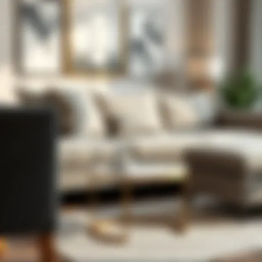 Modern Elegance: A Contemporary Side Table Contemporary small side table in a modern living room setting