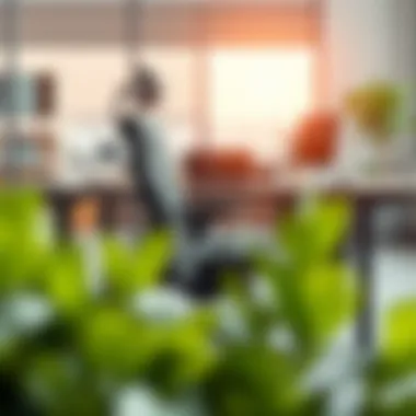 Ergonomic task chair in a modern office setting