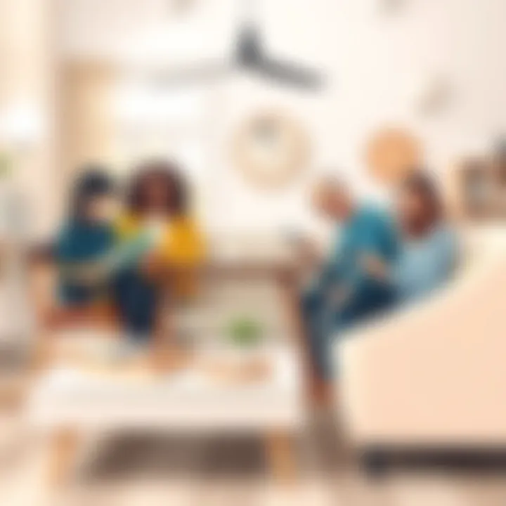 Visual representation of diverse demographics using furniture assembly technology.