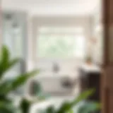 Modern Bathroom with Glacier Bay Cultured Marble Side Splash Elegant Glacier Bay cultured marble side splash in a modern bathroom