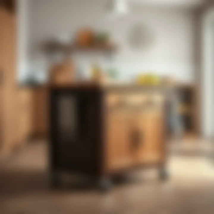 Compact Kitchen Island Cart for Small Spaces Compact kitchen island cart suitable for small spaces