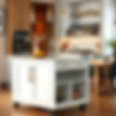 Elegant Modern Kitchen Island Cart Elegant modern kitchen island cart with storage