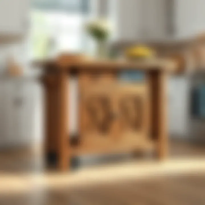 Rustic Farmhouse Kitchen Island Cart Rustic kitchen island cart with farmhouse style