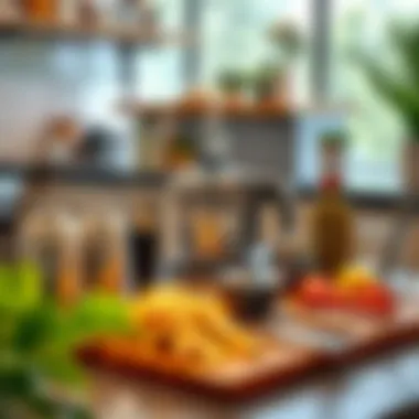 Innovative kitchen gadgets displayed on a table