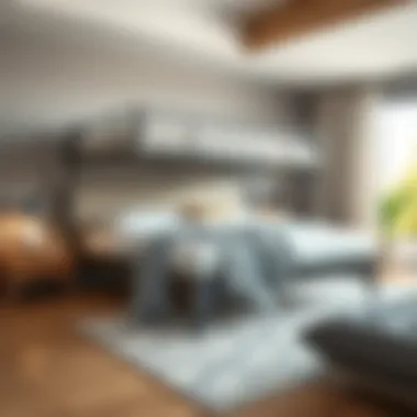 Variety of materials used in low loft full size beds