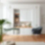 Modern Aesthetic of White Storage Cabinets Elegant white storage cabinet showcasing modern design