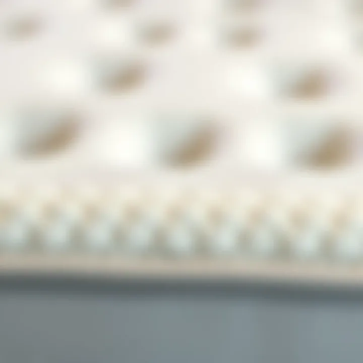 Luxurious mattress texture showcasing quality materials