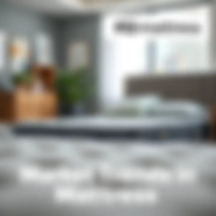 Graphical representation of market trends in mattress selection