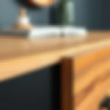 Close-up view of Nordli 2 Drawer Chest detailing