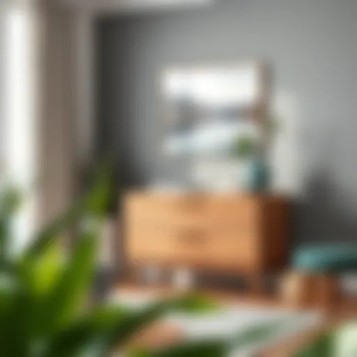 Stylish Nordli 2 Drawer Chest in a modern living room