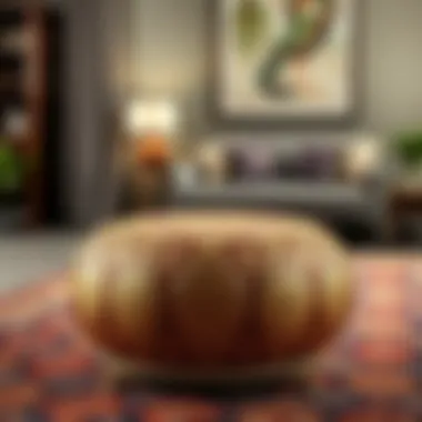 Luxurious Ottoman design showcasing intricate craftsmanship