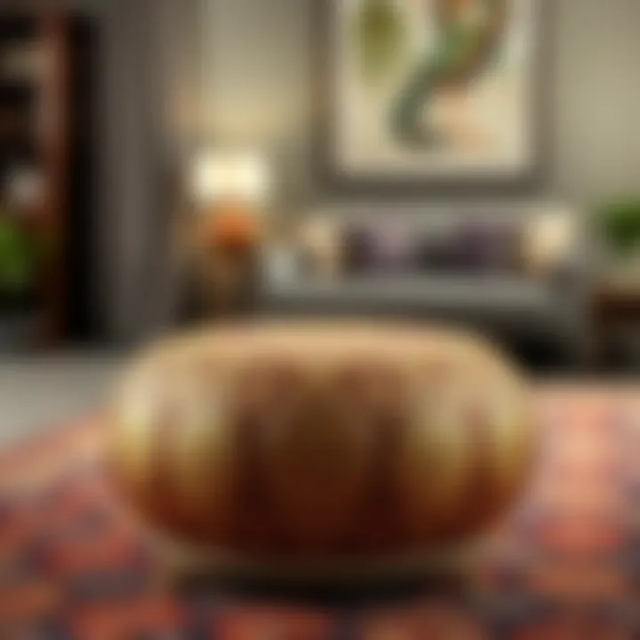 Luxurious Ottoman design showcasing intricate craftsmanship