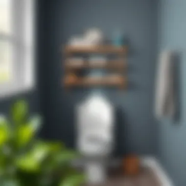 Installation Techniques for Over-the-Toilet Solutions Detailed view of installation techniques for over-the-toilet shelves.