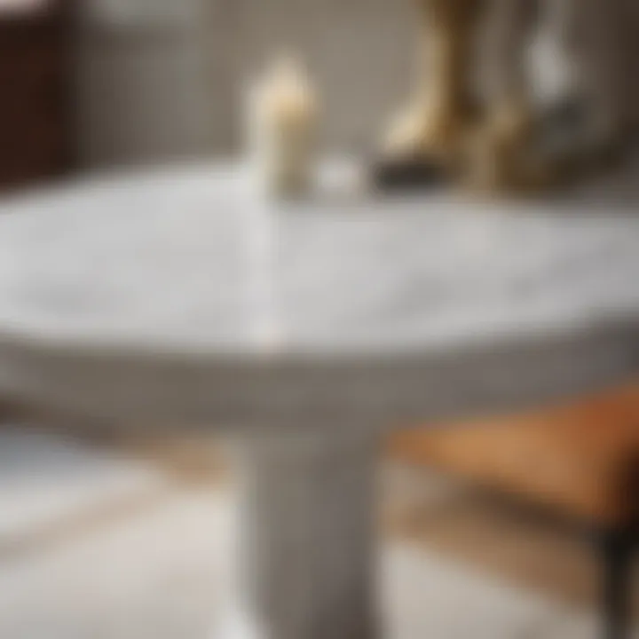 Maintenance tips for marble topped pedestal tables