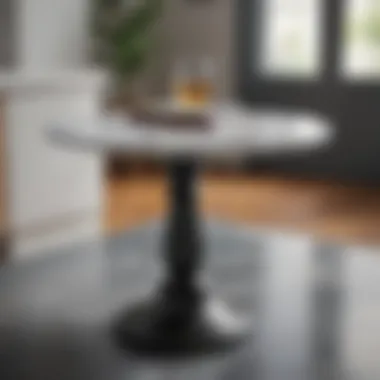 Materials for Pedestal Table Bases Stylish materials used in pedestal table bases for marble tops