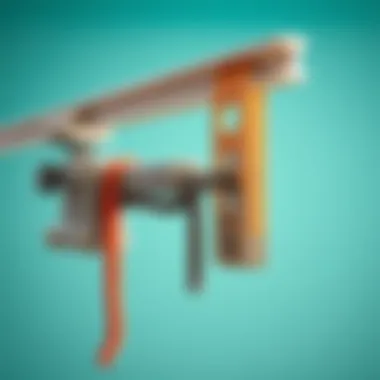 Close-up of a versatile picture hanging kit showcasing components