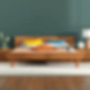 Variety of materials used in low bed frames