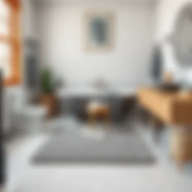 Practical Sonoma bath mat in a well-organized bathroom environment