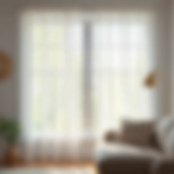 Sheer Window Panels Enhancing Natural Light Natural light filtering through sheer window panels