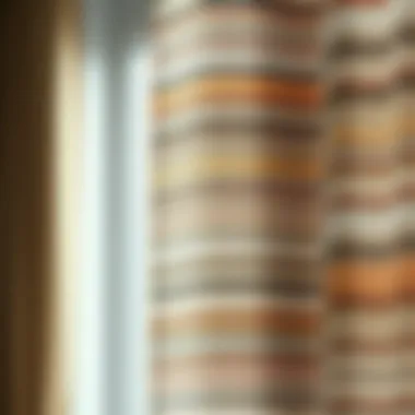 Textured Fabric for Window Panels Close-up of textured fabric used for window panels