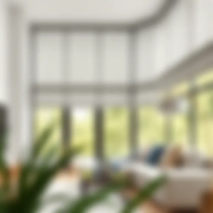 Tall blinds showcasing light control features