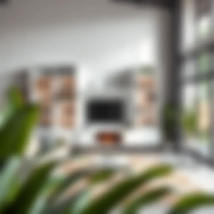 Enhancing Living Spaces with a 60-Inch White Shelf Cozy living room featuring a 60-inch white shelf