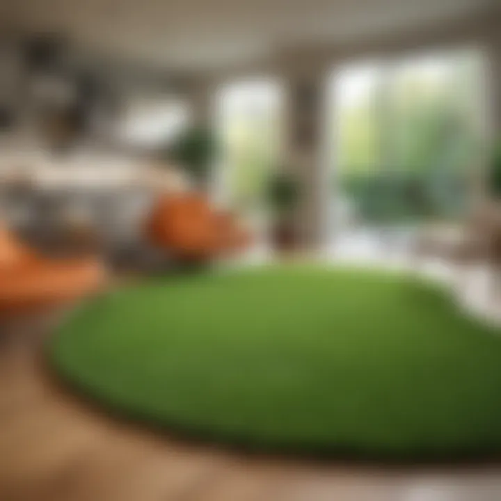 An eco-friendly synthetic turf installation