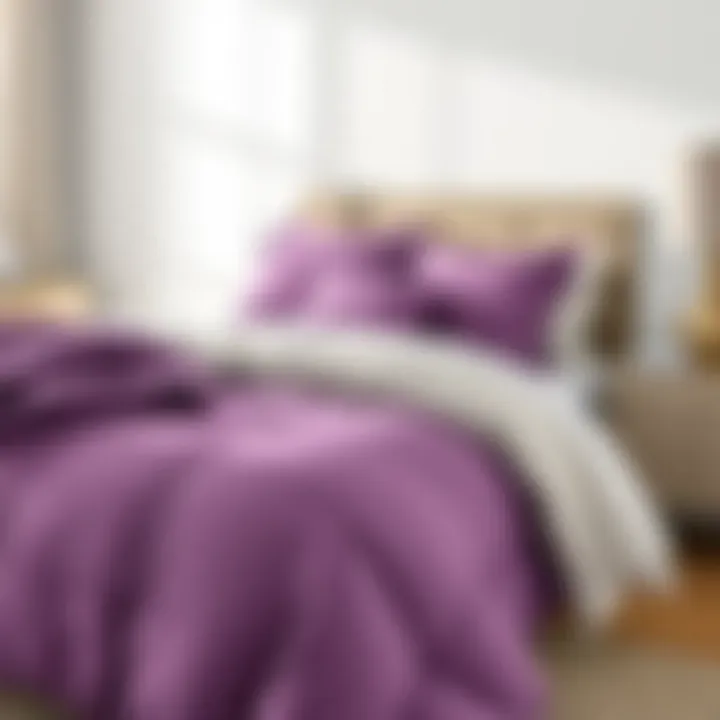 Color psychology infographic related to bedding choices