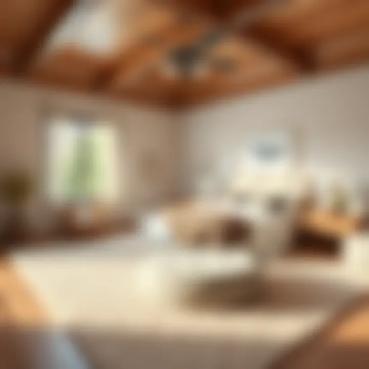 Cozy bedroom with a no pile area rug complementing the decor