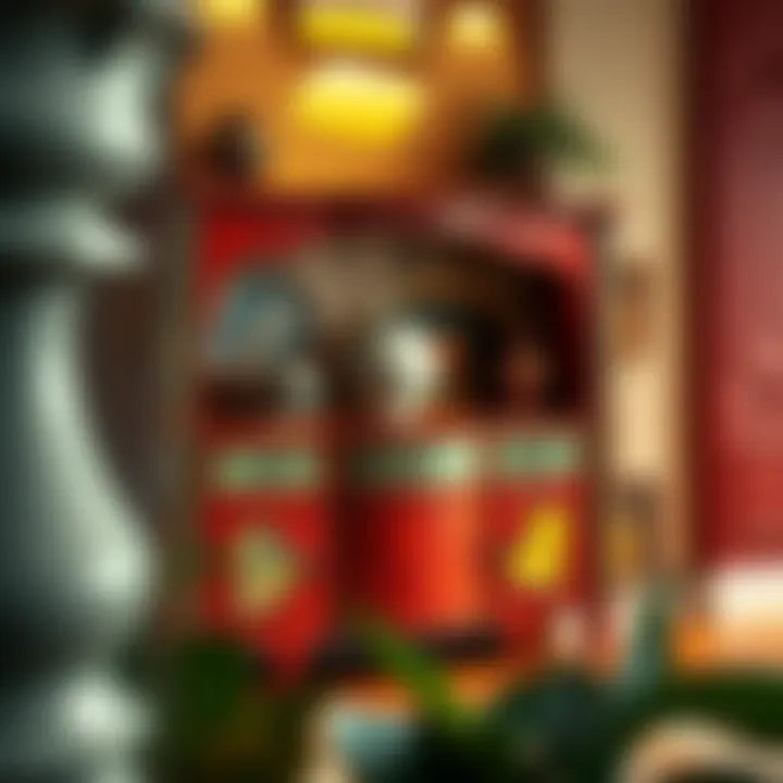 Artistic Expression in Multi-Colored Buffets A vibrant multi-colored buffet showcasing artistic design