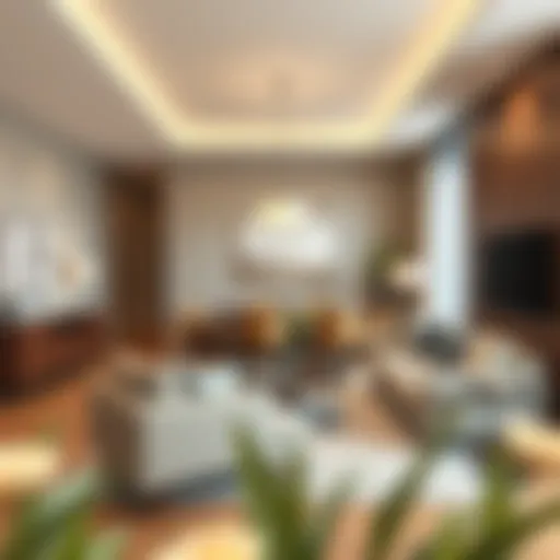 Chic living room diner showcasing elegant furniture arrangement