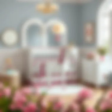 Charming Unicorn Crib Set Charming unicorn crib set in a stylish nursery