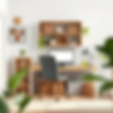 20x20 storage baskets enhancing an organized workspace