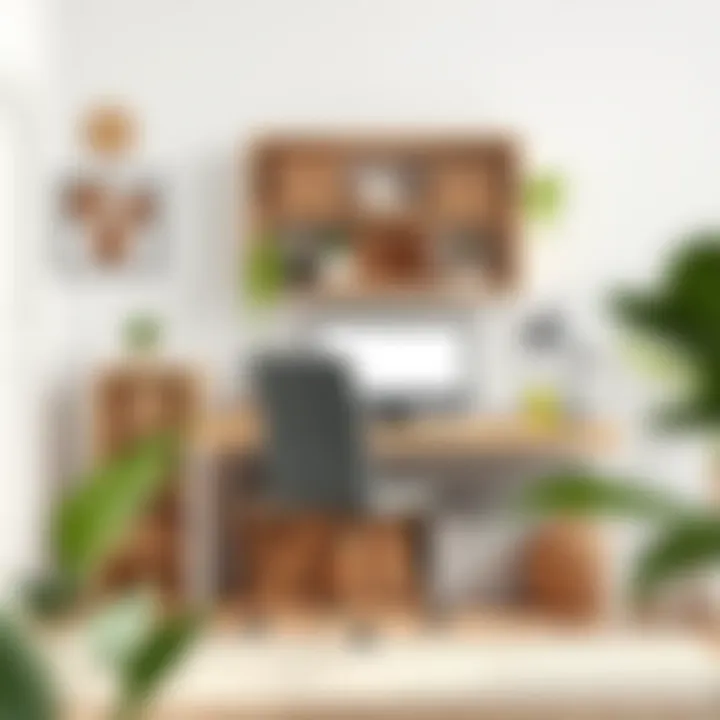 20x20 storage baskets enhancing an organized workspace