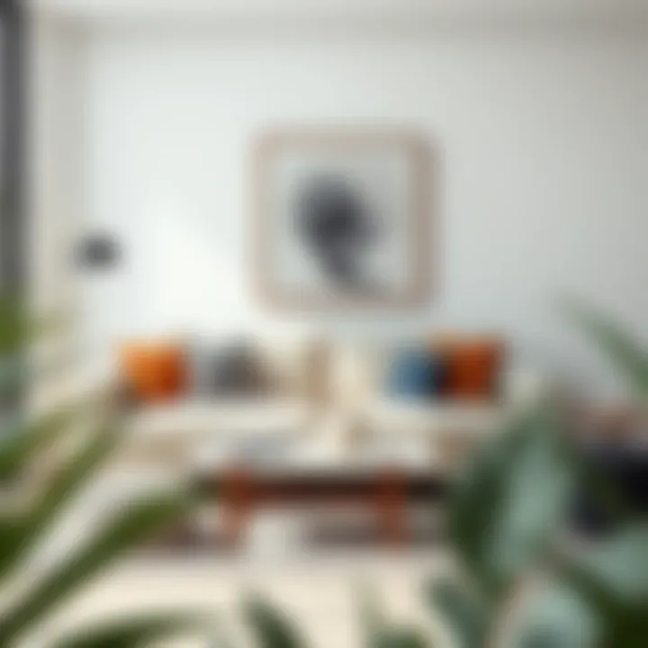 Modern Elegance in Compact Seating Stylish two-seater conversation set in a modern living room