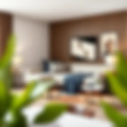 Elegant full size daybed in a modern living room setting