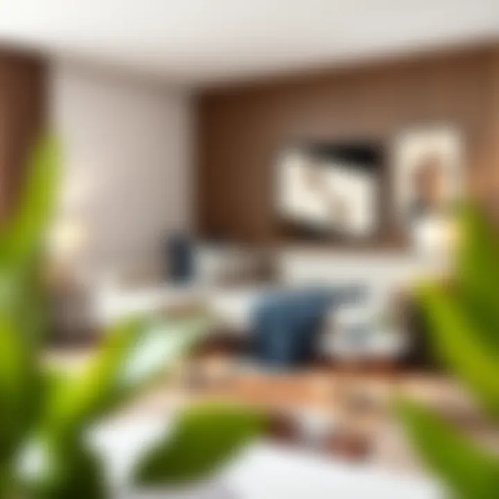 Elegant full size daybed in a modern living room setting