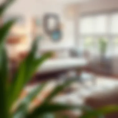 Full size daybed used as a seating area in a compact space