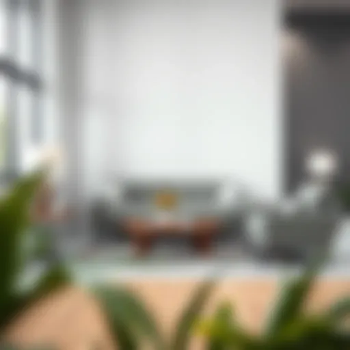 Stylish grey sofa set in a modern living room