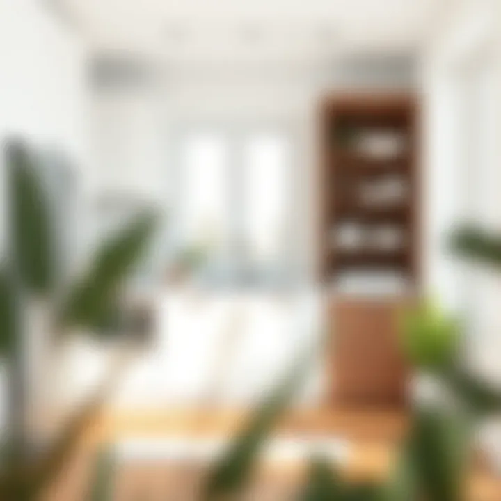 Functional tall organizing totes displayed in a minimalist kitchen