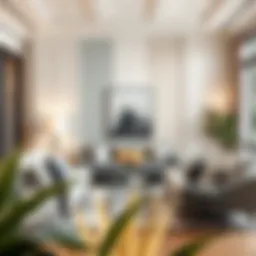 Elegant living room showcasing 16x24 cushion inserts in stylish decor