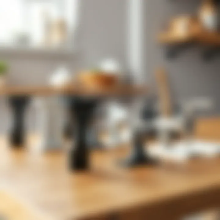 Variety of Stylish Top Mount Shelf Brackets Variety of stylish top mount shelf brackets displayed on a wooden table