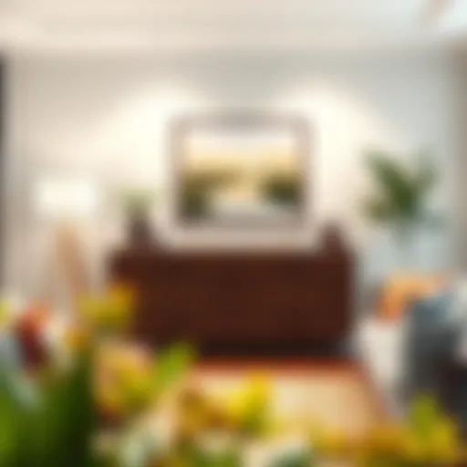 Stylish 36-inch dresser in a modern living room setting