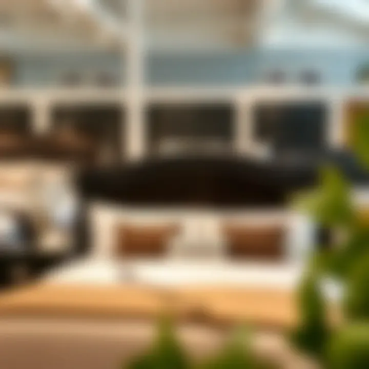 Diverse Designs: Styles of Black Queen Bed Headboards Various styles of black queen bed headboards displayed in a showroom