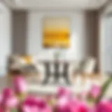 Modern Elegance in Dining Design Elegant round dining table set with five chairs in a modern setting