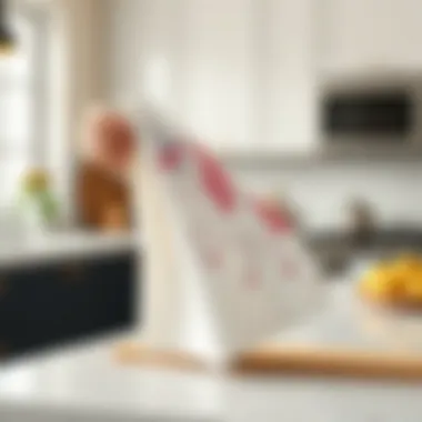 Practicality Meets Aesthetics Person folding unicorn kitchen towels