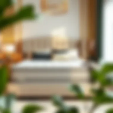 Luxurious full-size mattress with elegant bedding