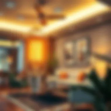 Warm ambiance created by 3000K G9 LED bulb