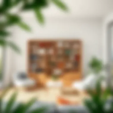 Promoting Wellness: The Role of Pill Organizers in Daily Health Practices A serene environment featuring a giant pill organizer as part of a daily health routine